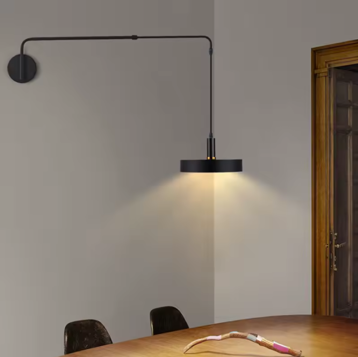 Wall Lamp With Adjustable Rotating Arm