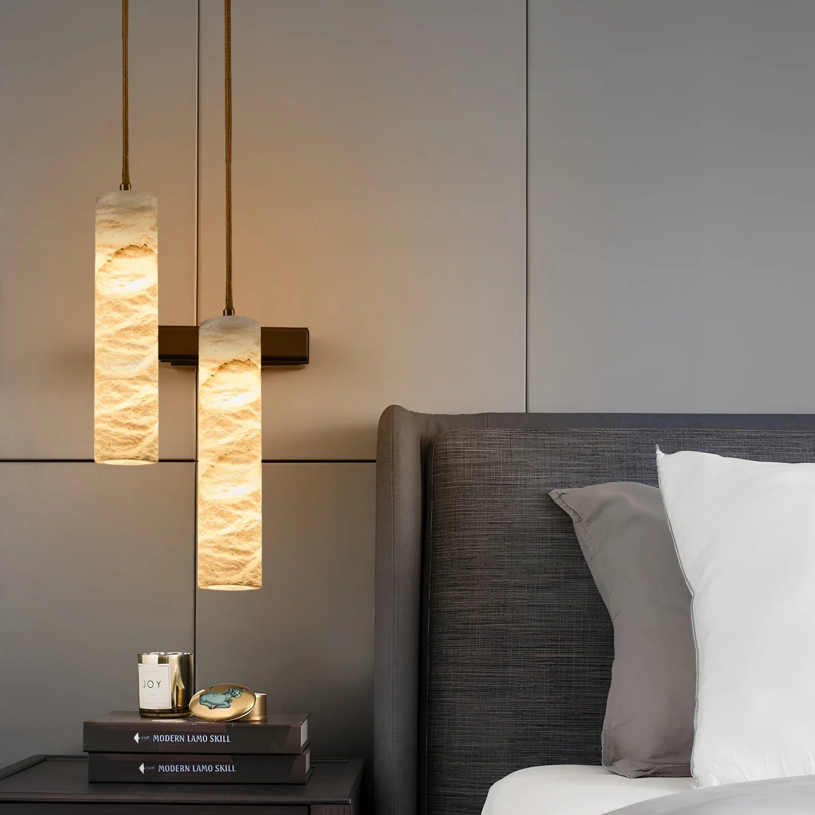 White Alabaster Pendant Lights