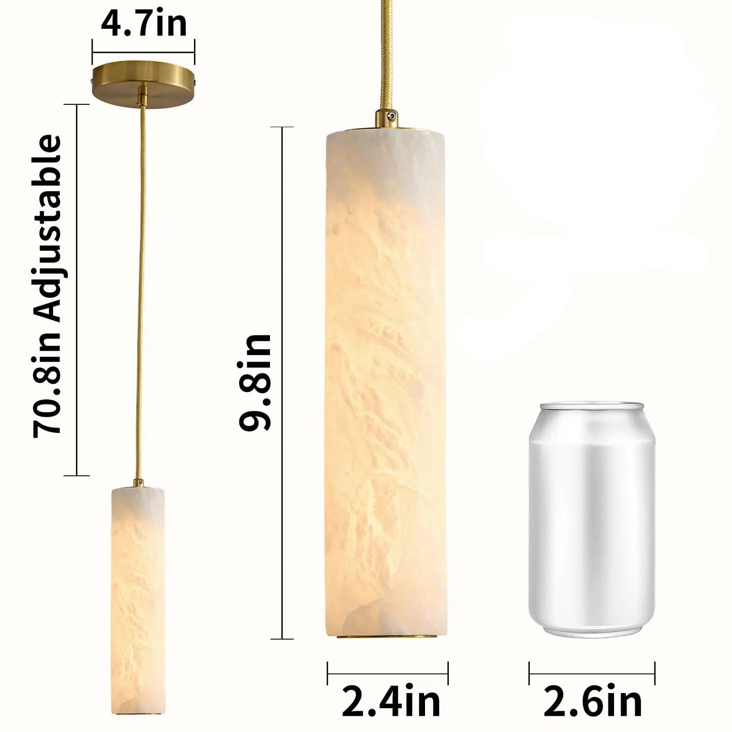 White Alabaster Pendant Lights
