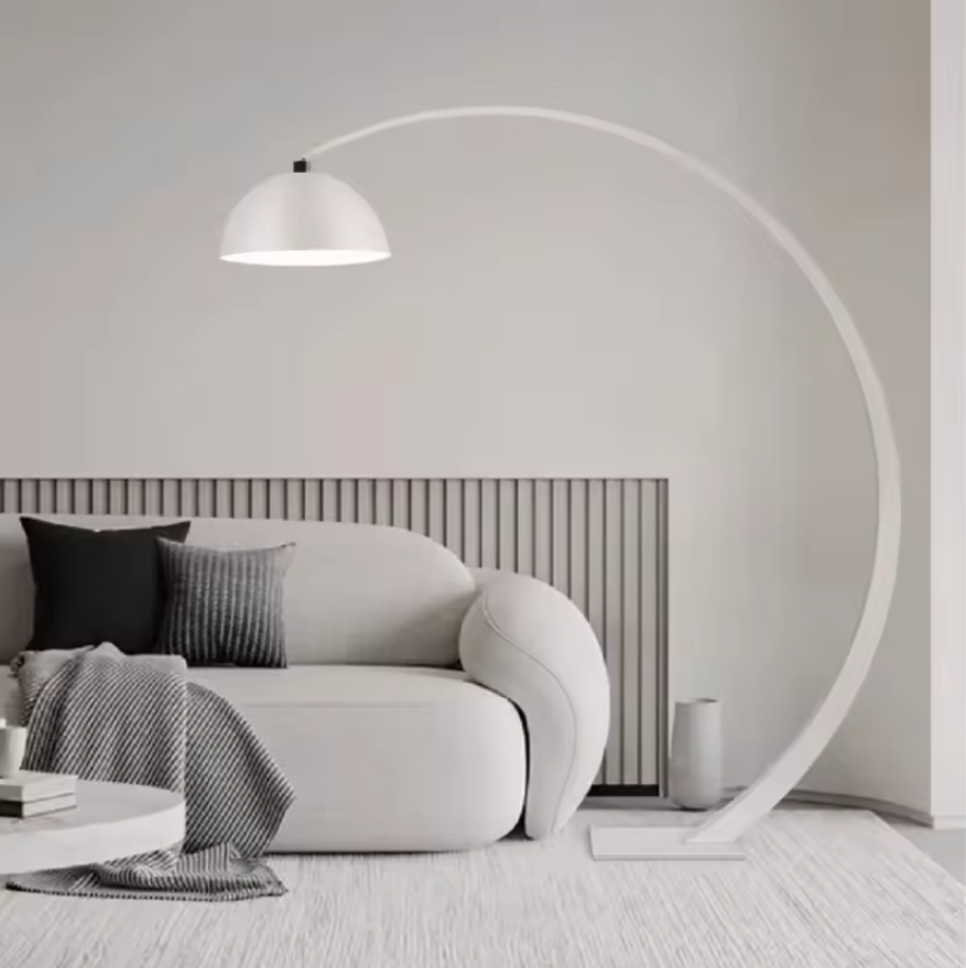 White Arched Floor Lamp