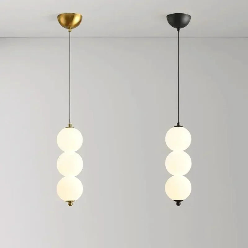 White Ball Pendant Lights for Bedroom Or Living Room