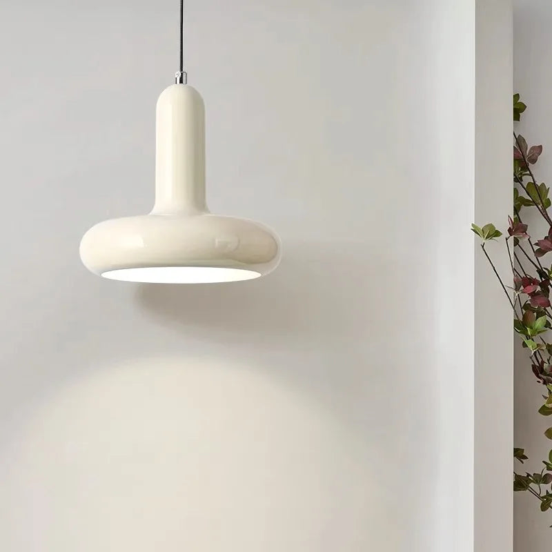 White Bauhaus Pendant Light