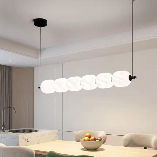 White Ceiling Lights Chandelier Kitchen Dining Room Table