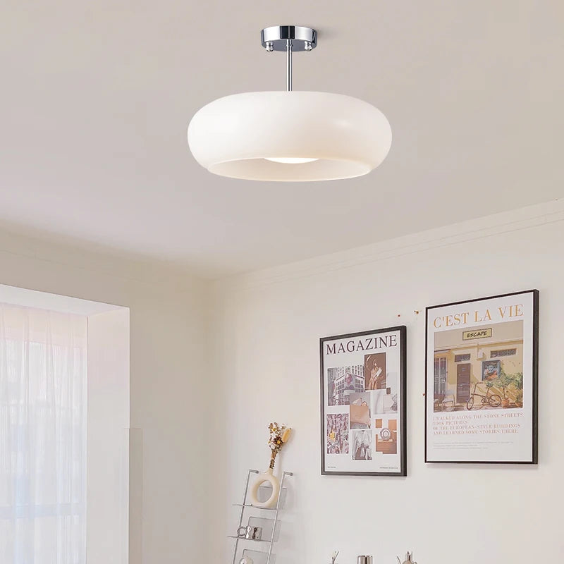 White Glass Pendant Ceiling Lights