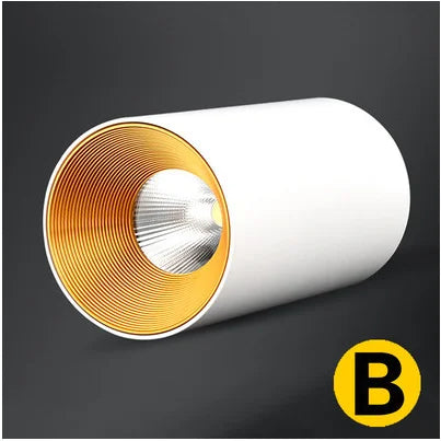 White And Gold Cylindrical Ceiling Lights