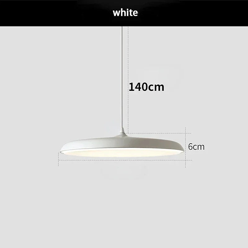 White Modern Round Hanging Ceiling Lights For Kitchen Dining Or Living Room