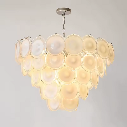 Murano Glass Ceiling Chandelier White