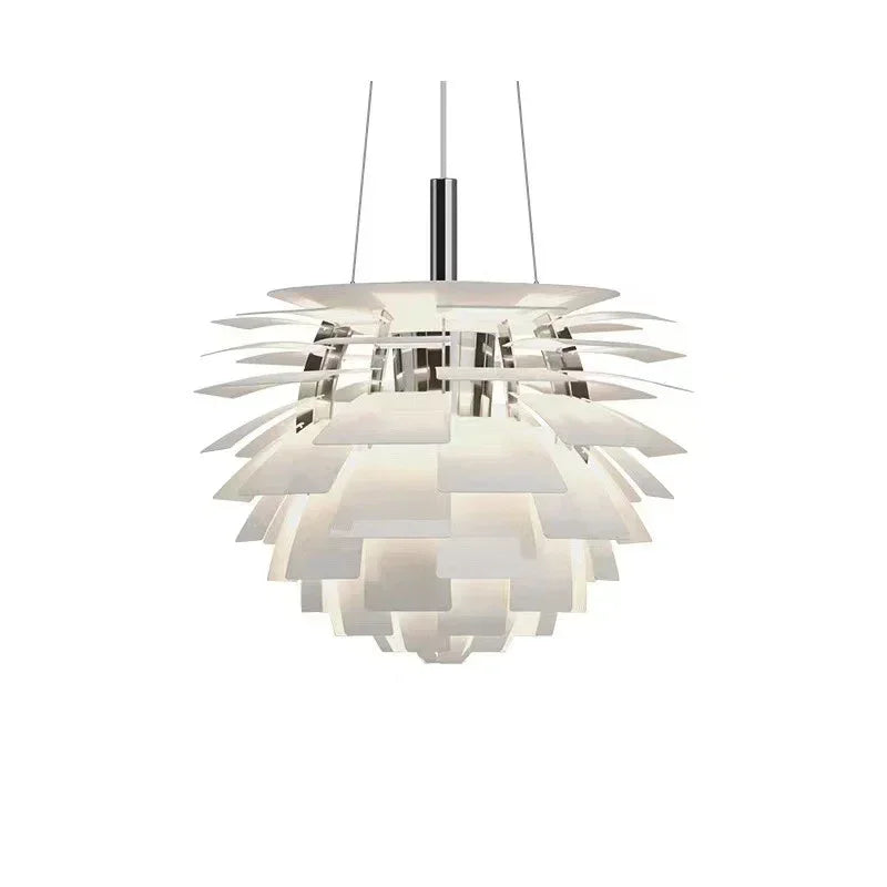 White Pine Cone Pendant Lights