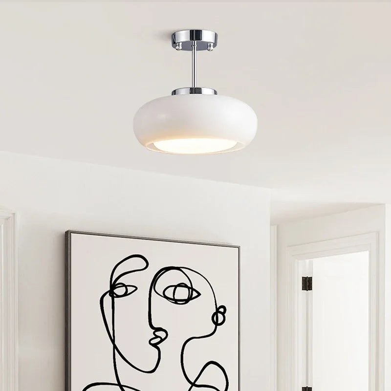White Retro Style Ceiling Light