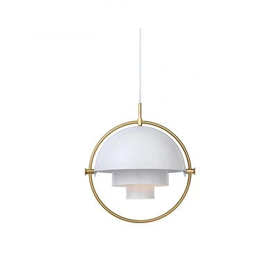 White Rotating Ball Pendant Lights