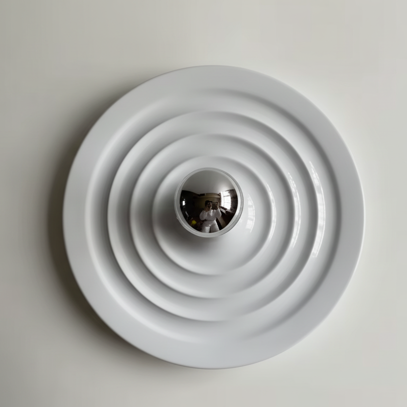 White Round Wall Lamp