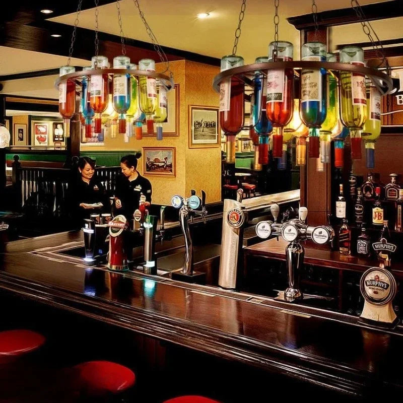 Wine Bottle Hanging Ceiling Lighting