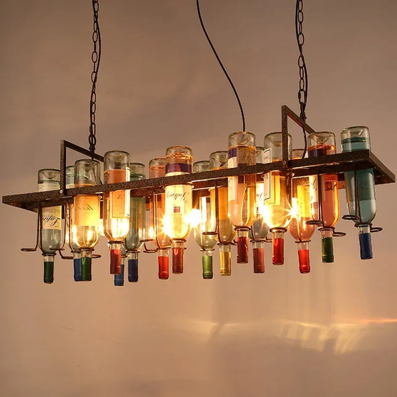 Wine Bottle Hanging Ceiling Light