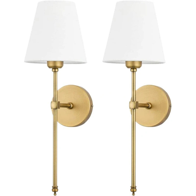 Wireless Wall Sconces Gold