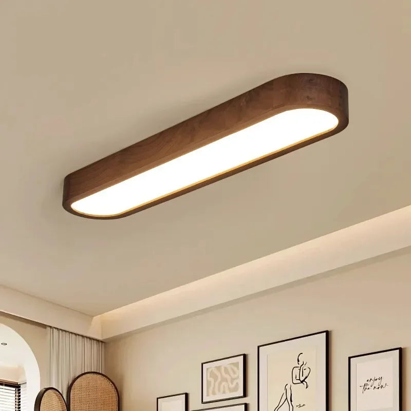 Wood Effect Ceiling Light