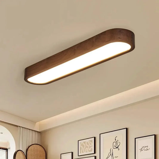 Wood Effect Ceiling Light
