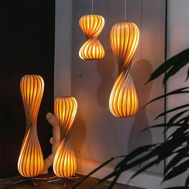 Wooden Floor Lamp