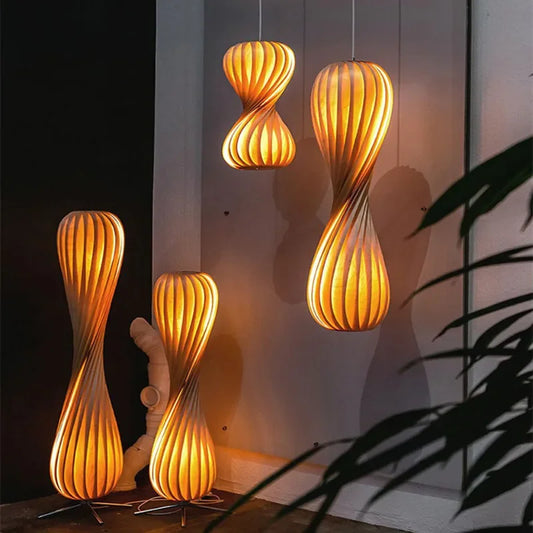 Wooden Floor Lamp