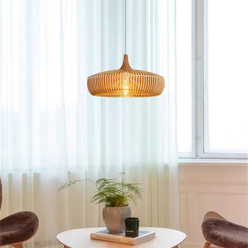 Wooden Hanging Ceiling Light