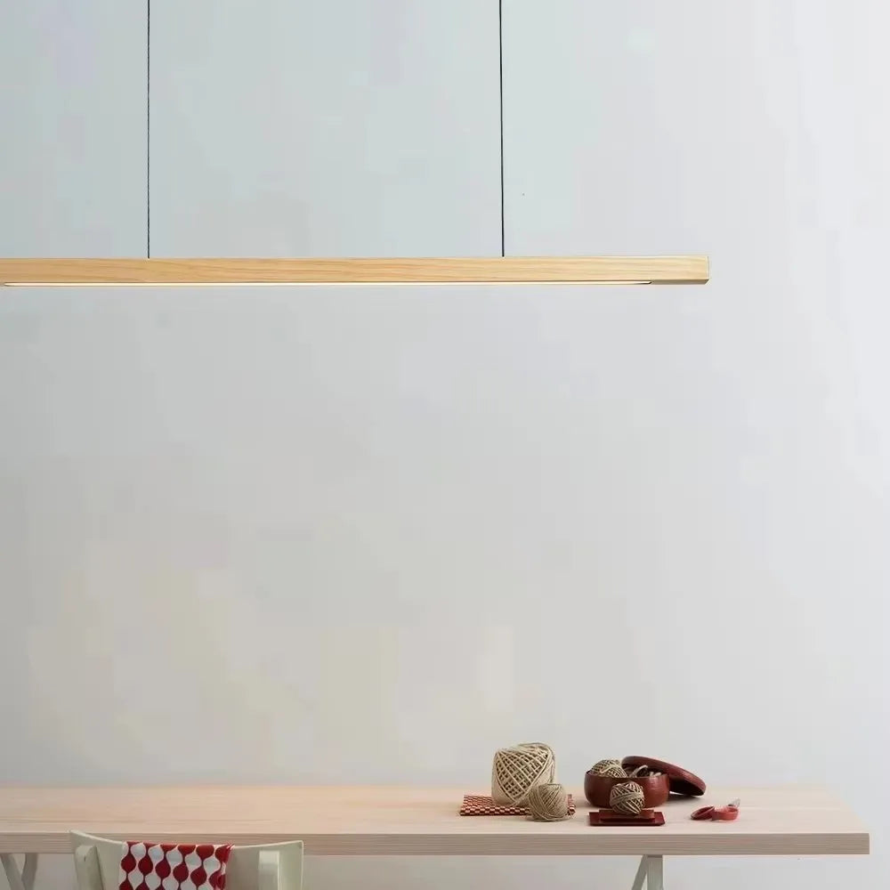 Wooden Pendant Lights For Kitchen Dining Room Table