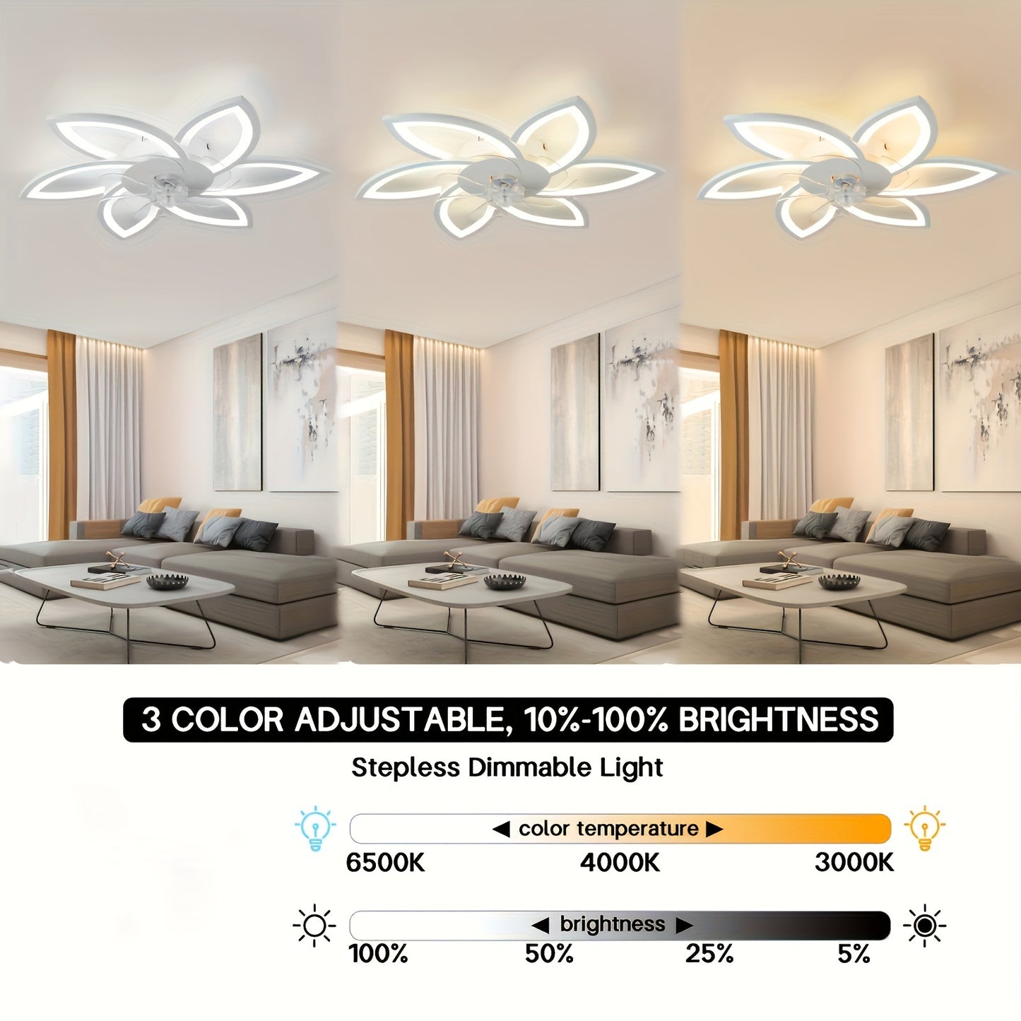 Modern Slim LED Ceiling Fan