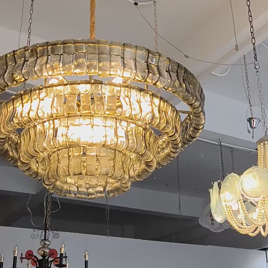 Vintage Glass Chandelier