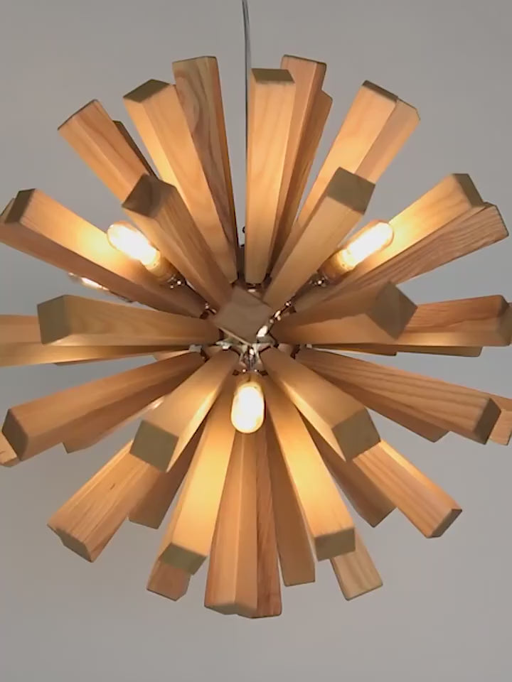 Handmade Wooden Ceiling Lights