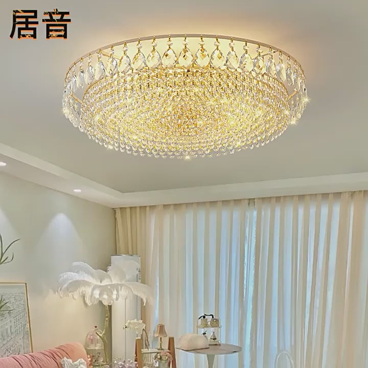 Gold Crystal Ceiling Lights
