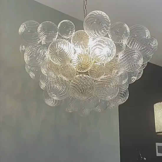 Modern Glass Bubble Chandelier