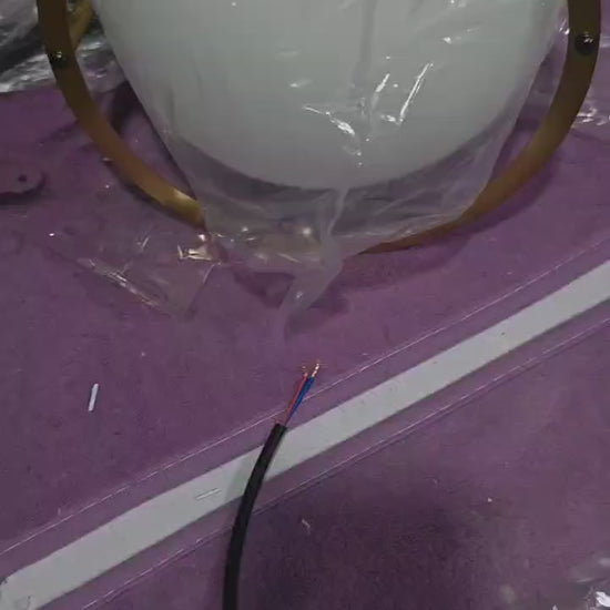 Copper Glass Ball Pendant Lights