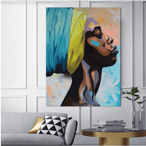 African Woman Contemporary Wall Decor