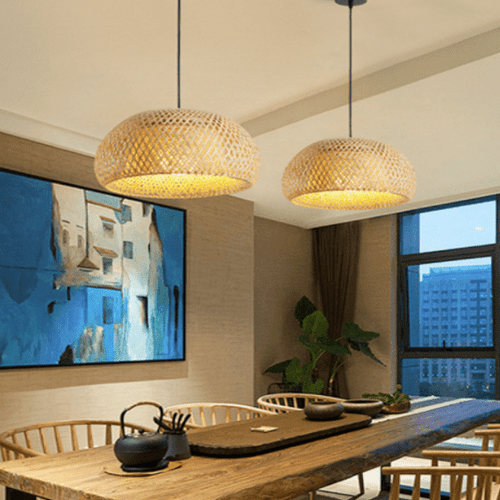 bamboo ceiling light chandeliers