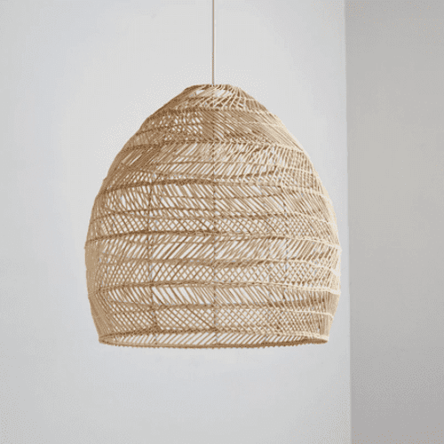 handmade rattan hanging lamps