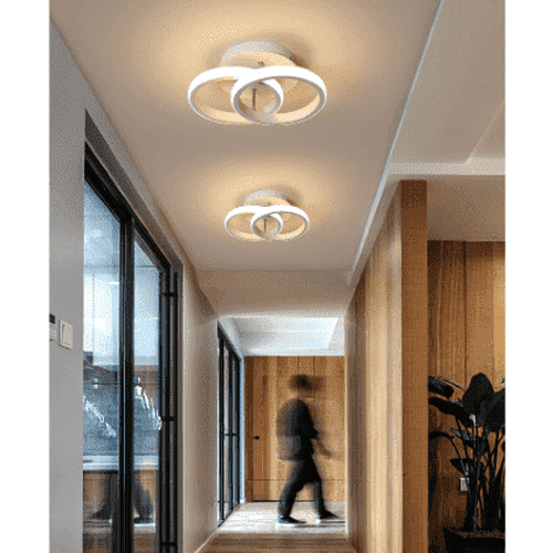 Plafonniers LED modernes à double cercle