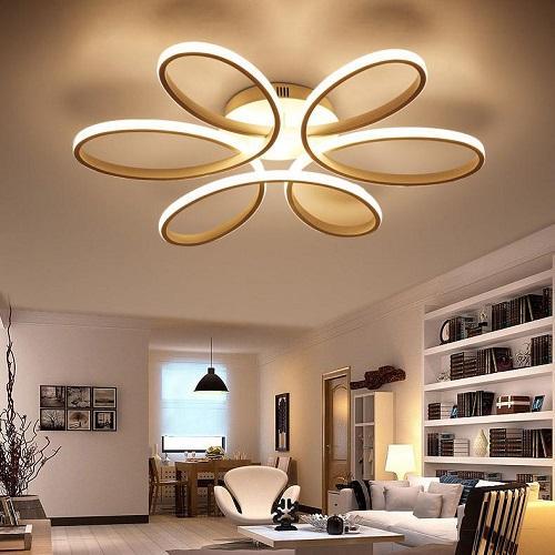 modern led ceiling light white black