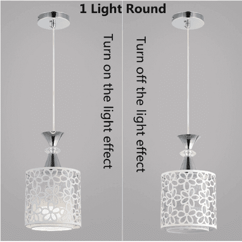 Lampes suspendues en cristal