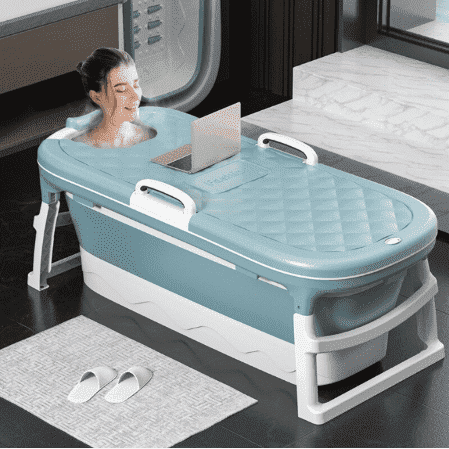 Folding bathtub solutions for small bathrooms