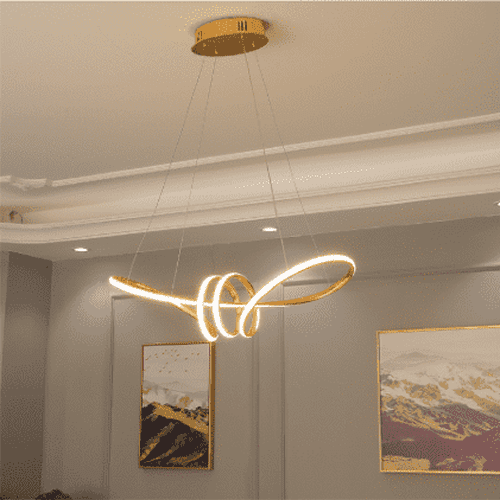 gold ceiling light