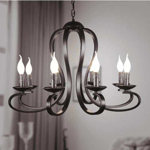 Set 3 Candelabros Cónicos Negros Metálicos | Envío Gratis