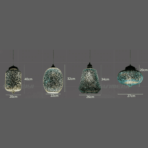 Lampes suspendues modernes en verre