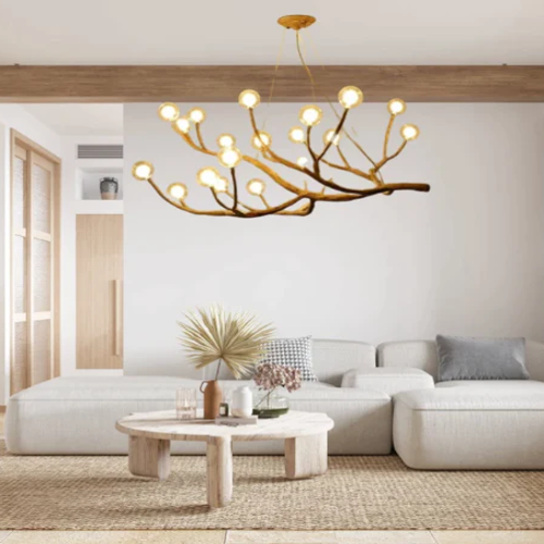 modern tree branch chandelier