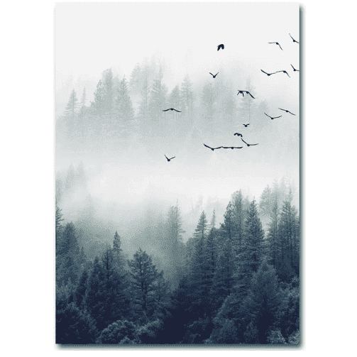 Nordic Forest Landscape HD Canvas Prints