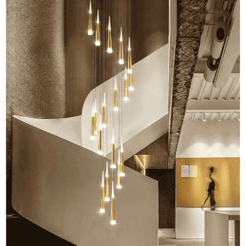 staircase chandelier