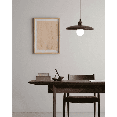 pendant light made of solid wood