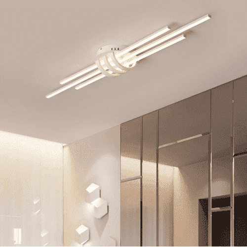 white modern ceiling light