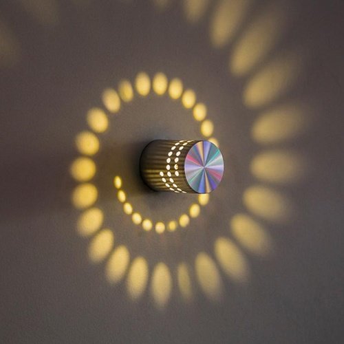 Wandlampen mit Spiraleffekt