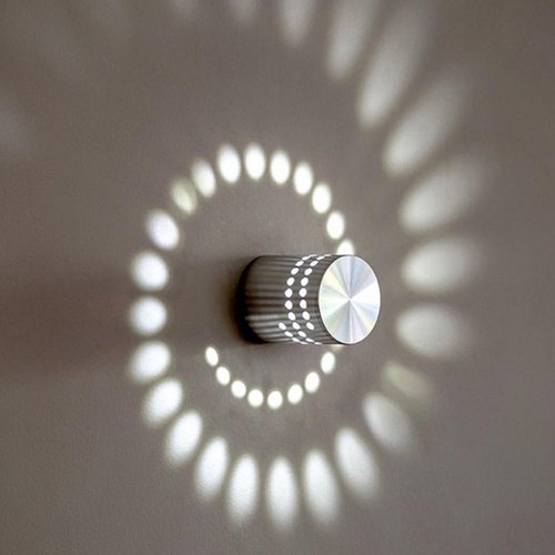 Lámparas de pared con efecto espiral