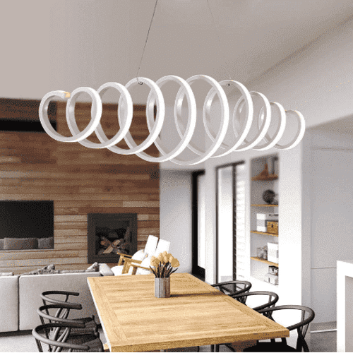 Luminaire suspendu en spirale