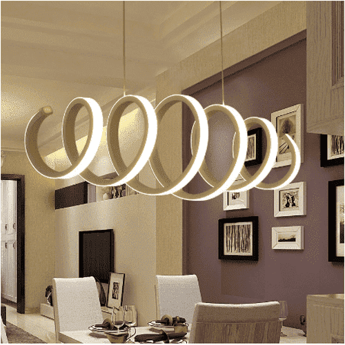 spiral ceiling light