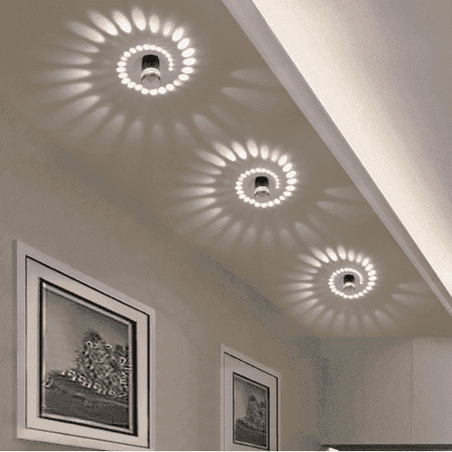Spiral wall lamp